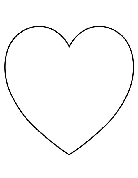 heart shaped template  clipart