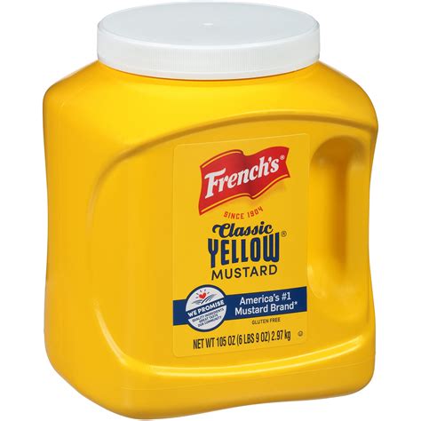 frenchs classic yellow mustard  oz   ounce bulk container  tangy  creamy