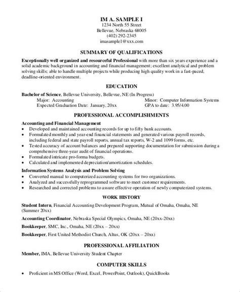 accountant resume templates  ms word  design apple pages