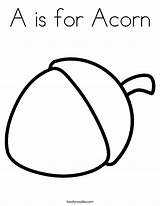 Acorn Coloring Pages Leaf Fall Autumn Twistynoodle Nature Sheets Print Outline Thanksgiving Ovember Patterns Clip Crafts Christmas Choose Board Stencil sketch template
