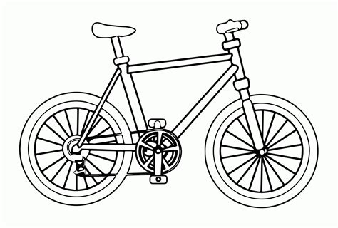 bike coloring page coloring home