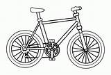 Bike Bikes Tracing Worksheets Biycle sketch template