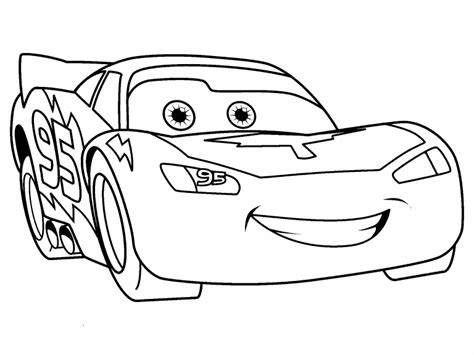 cars lightning mcqueen tongue  coloring pages png  file