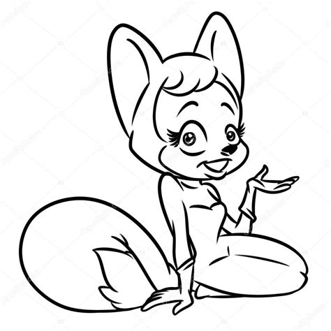 fox animal coloring pages  girls