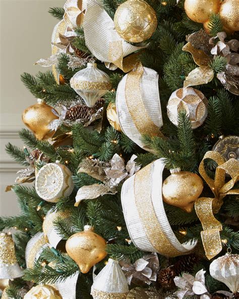 silver  gold christmas tree christmas tree decorating ideas