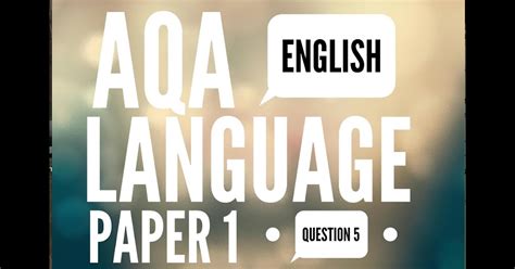 aqa gcse english paper  questio  aqa english language paper  question  ec publishing