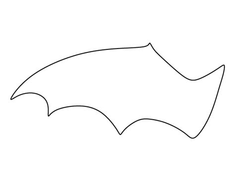 bat wing pattern   printable outline  crafts creating