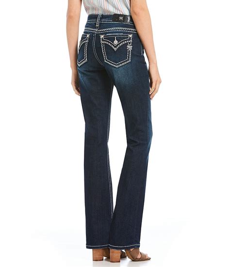 Miss Me Heavy Stitch Flap Pocket Curvy Fit Bootcut Jeans Dillard S