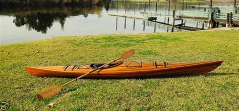 Cedar Wood Strip Built Kayak 15 Boat Woodenbo