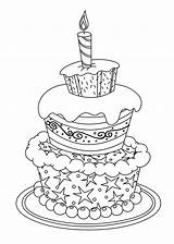 Taart Kleurplaten Kleurplaat Verjaardag Taarten Voor Kaarsen Tort Afbeeldingsresultaat Urodzinowy Kolorowanka sketch template