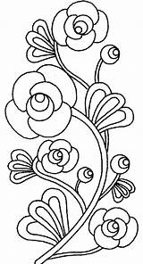 Coloring Flower Flowers Pages Rose Drawings Sheets Drawing Embroidery Patterns Printable Designs Pattern Rosa Cartoon Roses Book Print Line Color sketch template