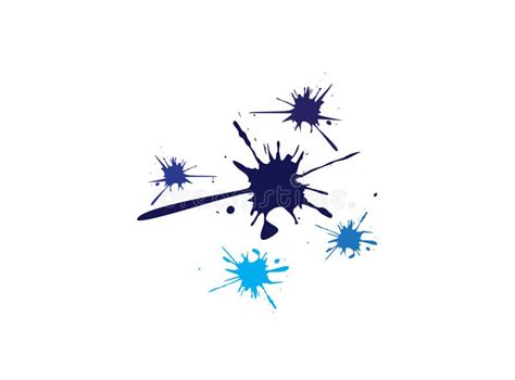 grunge paint splatter art logo stock illustration illustration