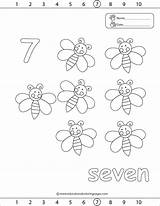 Bee Counting Bees Educationalcoloringpages sketch template