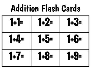 addition  subtraction flash cards    kindheartedteacher