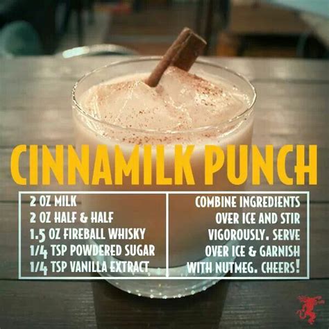 Cinnamilk Punch Fireball Recipes