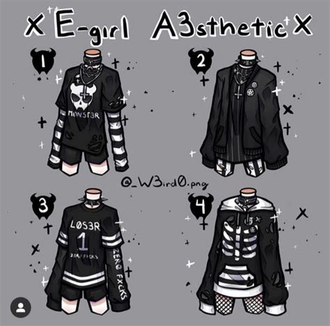 egirl aesthetic clothing design sketches fashion design drawings
