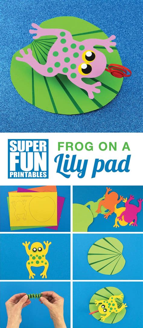 frog   lily pad paper craft  craft train frog crafts lily