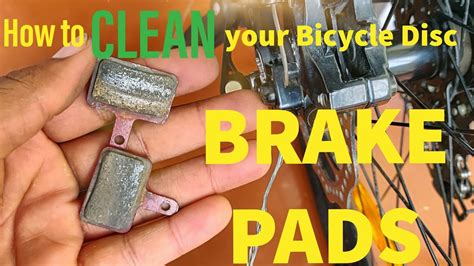 clean  bicycle disc brake pads brake pads cleaning