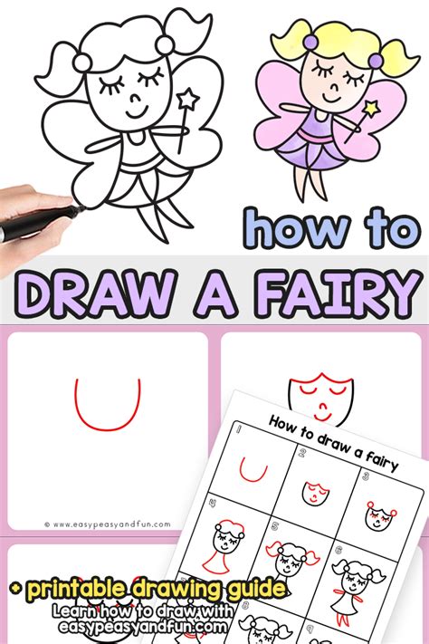 fairy directed drawing   draw  fairy easy peasy  fun