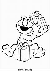 Birthday Coloring Pages Happy Elmo sketch template