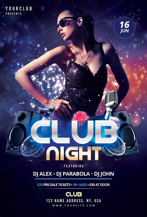 Check Out My Behance Project “club Night Dj Party Flyer Template
