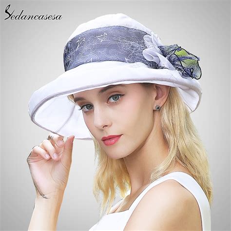 elegant fashion women s church hats for women flower hat summer gorras