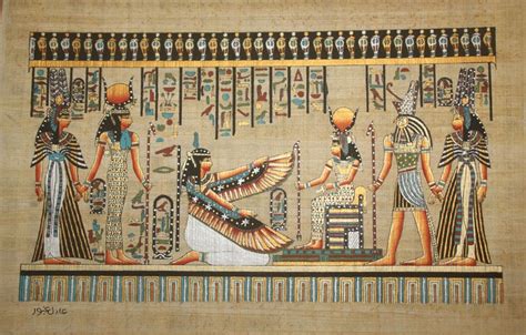 Wall Art Egyptian Papyrus King Tut Cleopatra Nefertiti Hand Painted