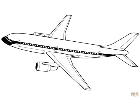 boeing  plane coloring pages