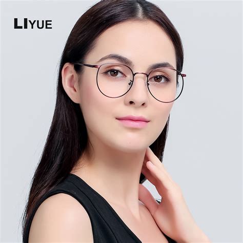 Liyue Retro Eyewear Frame Women Optical Eyeglasses Computer Glasses