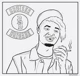 Rapper Snoop Dibujos Dogg Raperos Malone Thug Getcolorings Primaria Parappa Maestra Birijus sketch template