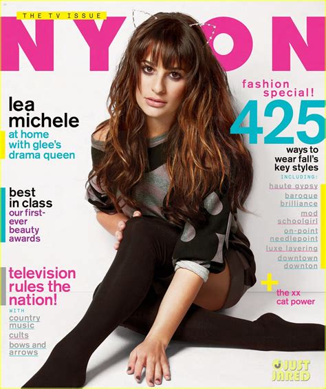 lea michele covers nylon magazine september  photo  lea michele magazine