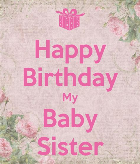 happy birthday  baby sister poster mariana  calm  matic