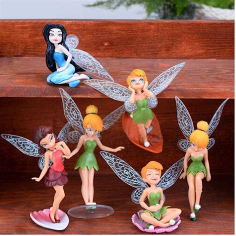 fairy garden miniature fairies figurines accessories 6 pcs etsy