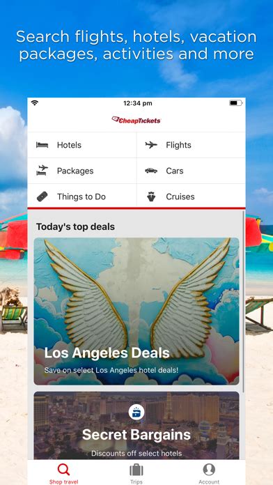 cheaptickets hotels flights app details features pricing  justuseapp