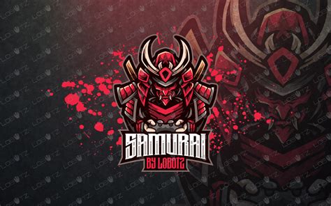 gamer samurai mascot logo gamer samurai esports logo gaming logo lobotz