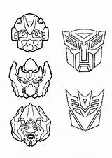 Transformers Coloring Printable Faces Characters Hasbro Blackout Hit Character Movie sketch template