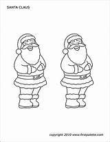 Santa Claus Printable Coloring Pages Firstpalette Templates sketch template