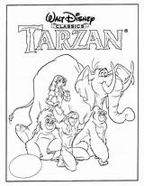 Coloring Pages Tarzan Disney Movie Printable Covers Cartoon Choose Board Sheets Books sketch template