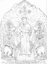 Saint Anthony Padua Zechariah Coroflot S3images Sfântul Francisc Coloringhome sketch template