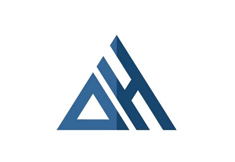initial ah logo template  alfa  atcreativemarket