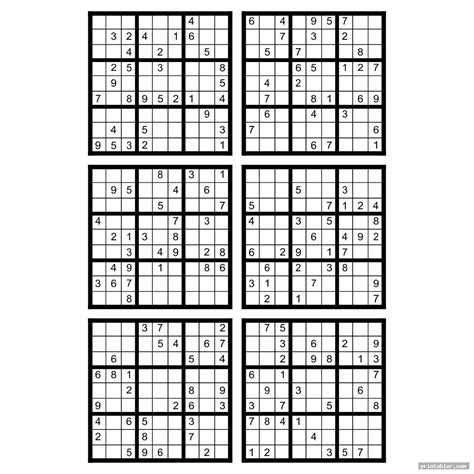 sudoku printable   page