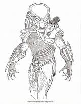 Predator Predators Depredador Alien Berserker Disegno Mask Cartoni Colorare sketch template