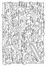 Coloring Music Pages Printable sketch template