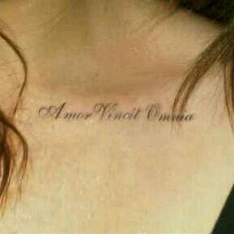 my tattoo amor vincit omnia love conquers all in latin tattoos [♥] tattoos latin tattoo