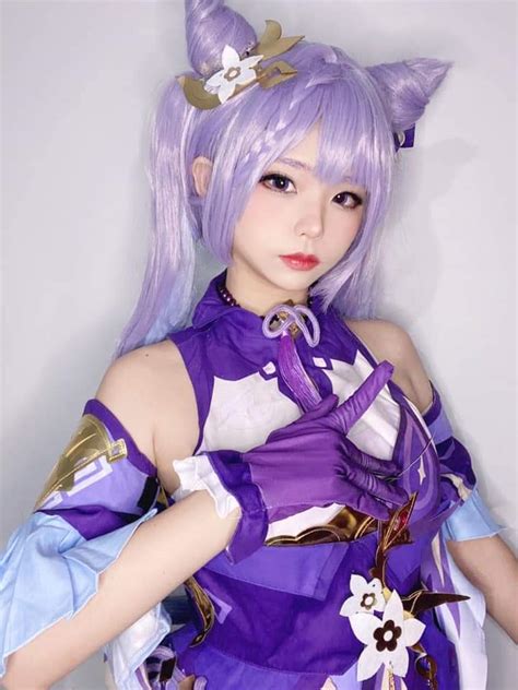 keqing cosplay mika ミカ genshin impact