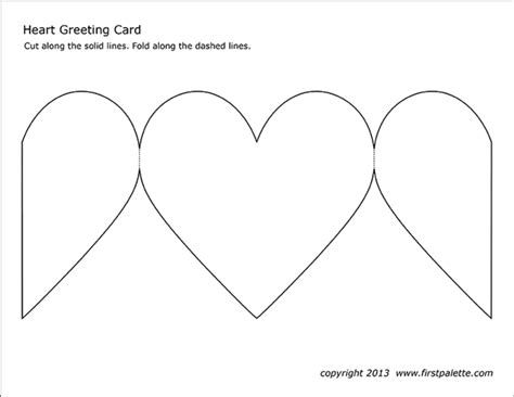 printable heart cards printable templates