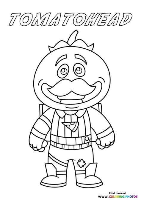 tiny tomatohead fortnite coloring pages  kids