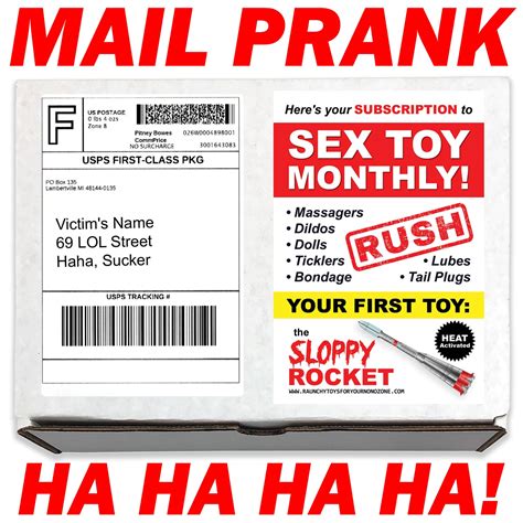 prank mail sex toy monthly prank box gag t funny prank etsy