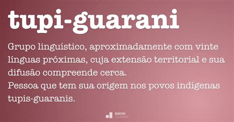 tupi guarani dicio dicionario  de portugues