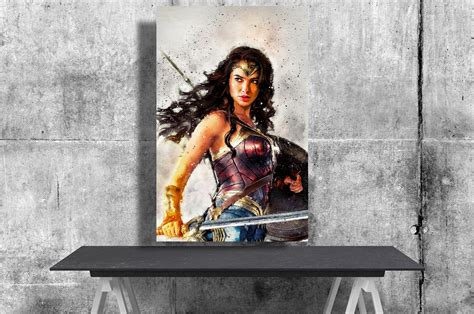 Wonder Woman Diana Prince Gal Gadot Digital Download Print Poster